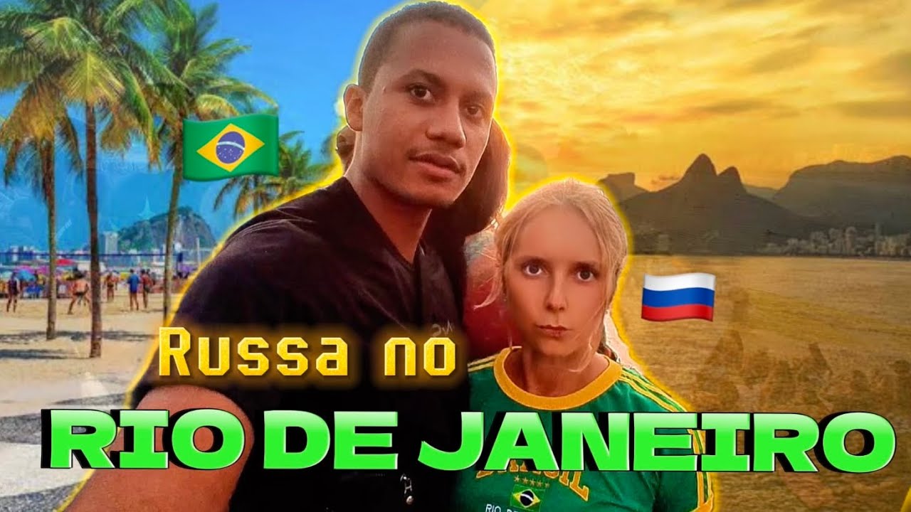 Gringa russa conhecendo o Rio de Janeiro com um brasileiro | Vlog Thiago e Katia