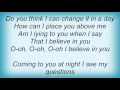 Linda Ronstadt - I Believe In You Lyrics