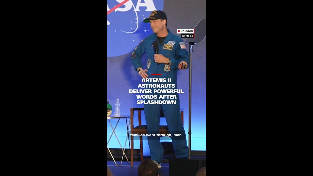 Artemis II astronauts deliver powerful words after splashdown