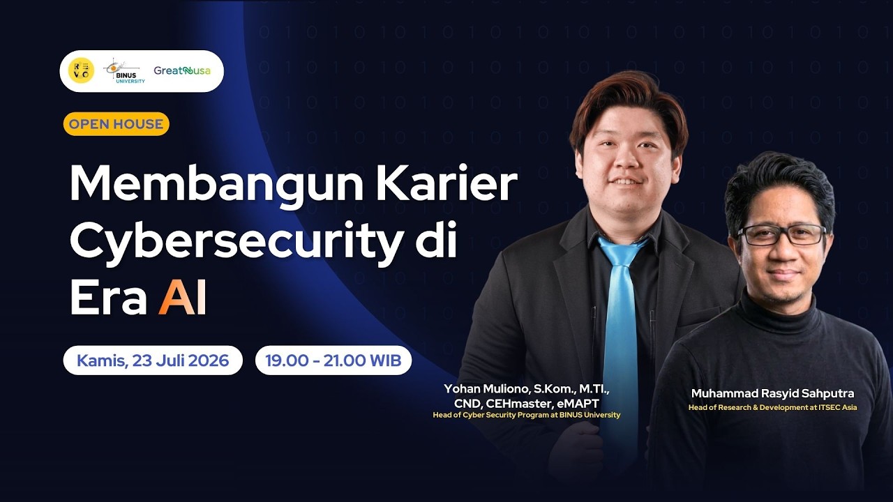 RevoU x Great Nusa by Bina Nusantara Open House: Membangun Karier Cybersecurity di Era AI