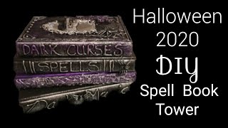 Spell Book DIY tower Halloween 2020
