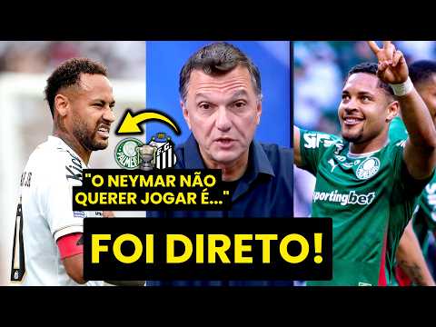 MAURO CEZAR: “Pra mim, o NEYMAR NÃO QUERER JOGAR contra o PALMEIRAS no PISO DE PLÁSTICO é…”