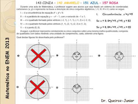 Matemática ENEM 2013 - 142 Amarelo - 143 Cinza - 151 Azul - 157 Rosa