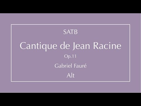 Cantique de Jean Racine - Alt
