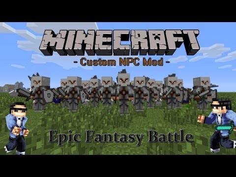 bufdinator - Epic Fantasy Battle mit der Custom NPC - Mod! | Let's Play Minecraft | bufdinator