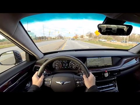 2017 Genesis G90 3.3T AWD - POV First Impressions (binaural audio)
