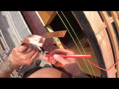 Biberschwanz Hechtgaube Teil 13 - Kupferrinne rund anbauen - Dachrinne Teil 1