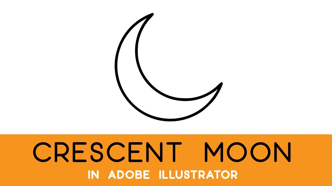 How to make a Crescent moon in Adobe Illustrator