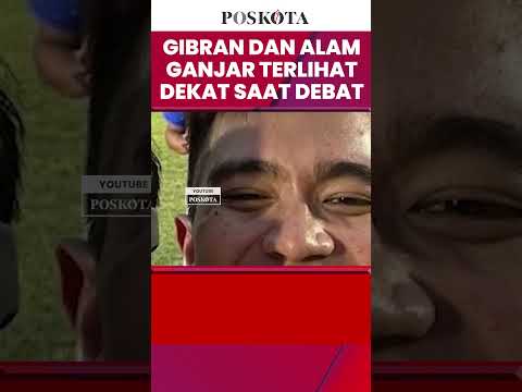 Gibran dan Alam Ganjar Terlihat Dekat Saat Debat Capres
