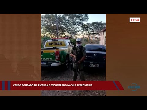 Carro roubado na Piçarra é encontrado na Vila Ferroviária 15 08 2022