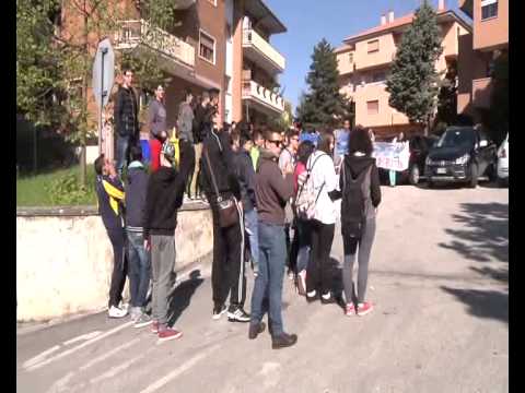 ONDA TG 14.04.2014 - PROTESTA STUDENTI  PER ISTITUTO DE NINO