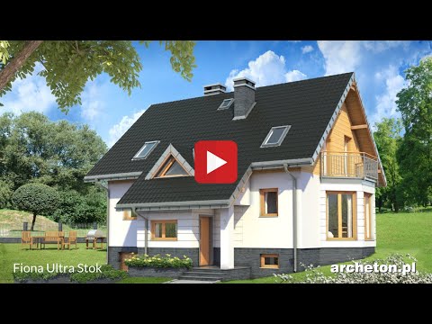 Projekt domu Fiona Ultra Stok- archeton.pl - z poddaszem użytkowym 250,7 m2