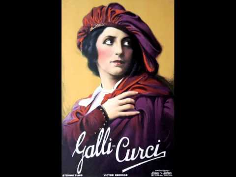 Italian Coloratura Soprano Amelita Galli-Curci ~ Parla (1927)