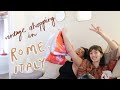 Vintage Shopping In Rome Italy Haul