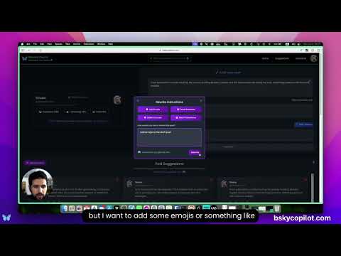 Bluesky Copilot video preview