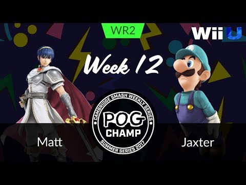 Pog Champ Summer Week 12 - Winners Round 2 - Matt (Marth, Fox) vs 2WD | Jaxter (Luigi)