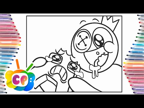 Delicious Rainbow Friends & Alphabet Lore coloring page/ Tobu  Itro-Sunburst [NCS Release]