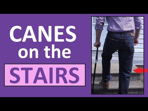 How to Go Up & Down Stairs with a Cane | Nursing Cane NCLEX