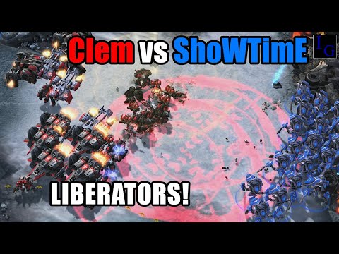 StarCraft 2: LIBERATORS Too Strong!? - Clem vs ShoWTiME | SC2 Professional Match Pro TvP / PvT Game
