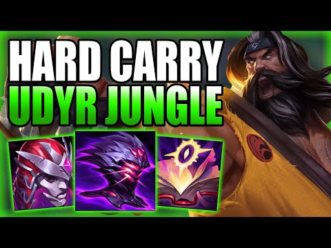 THIS IS HOW UDYR JUNGLE CAN HARD CARRY HEAVY SOLO Q GAMES! - Best Build/Runes S+ - League of Legends