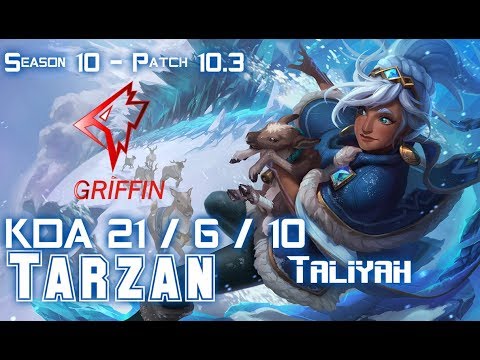 GRF Tarzan TALIYAH vs ELISE Jungle - Patch 10.3 KR Ranked
