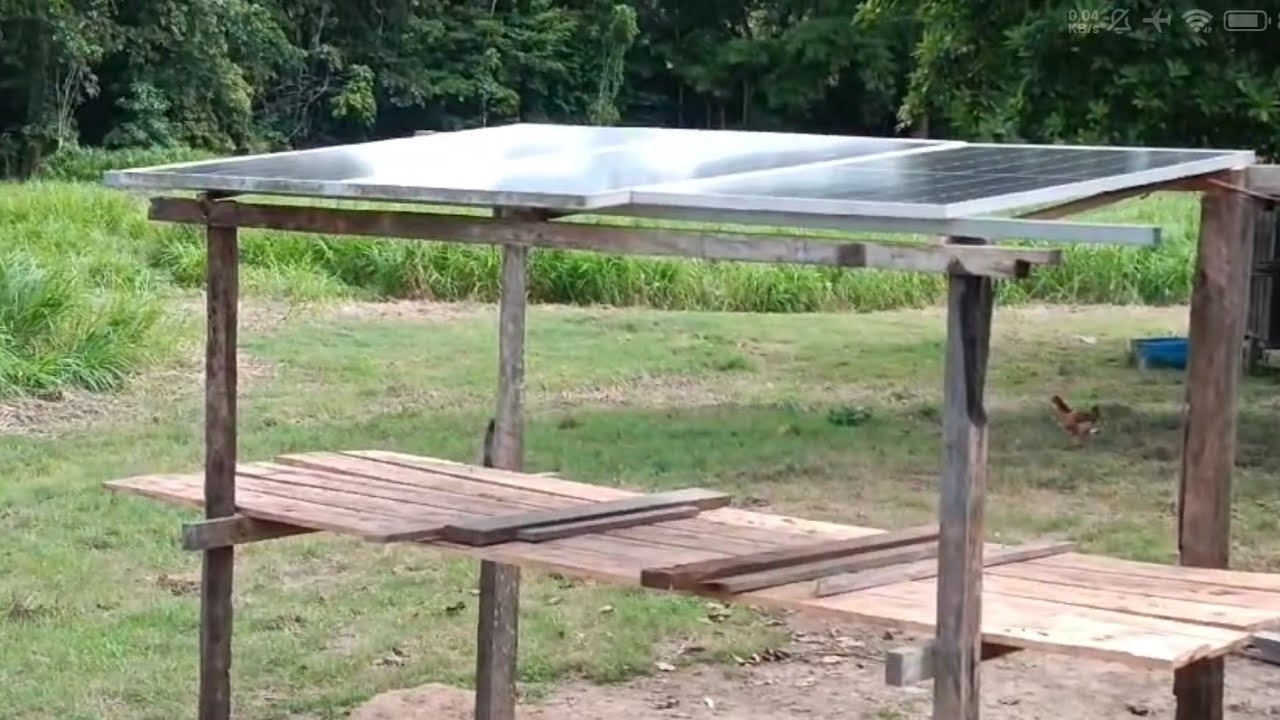 Energia solar offgrid com mais uma placa solar.