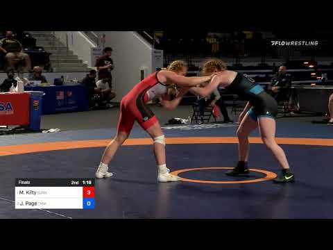 62 Kg Final Macey Kilty Sunkist Kids Wrestling Academy Vs Jennifer Page TMWC NLWC