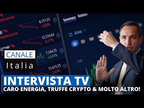 Intervista TV sui temi caldi del momento: dal costo dell’energia alle truffe crypto