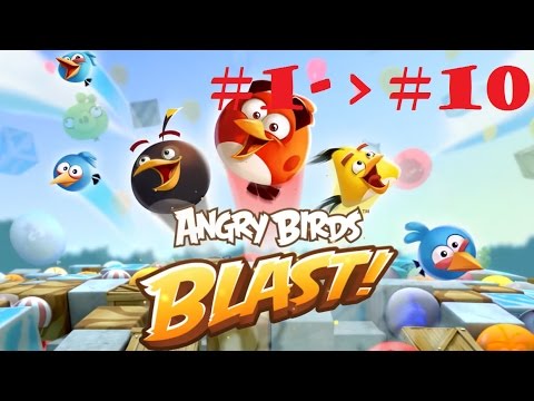 Angry Birds Blast Level 1-10 Gameplay Walkthrough