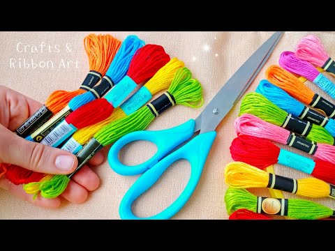 It's so Beautiful ❤️🌟 Superb Craft Idea with Embroidery Floss - DIY Easy Embroidery Floss Doll