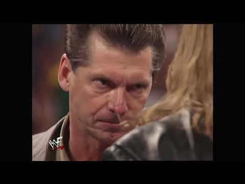 Vince McMahon returns on RAW! Conflict between Triple H & Vince McMahon. Monday Night RAW. 09/13/99