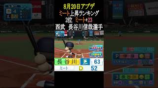 【8月20日アプデ】ミート上昇TOP3【パワプロ2026】#shorts