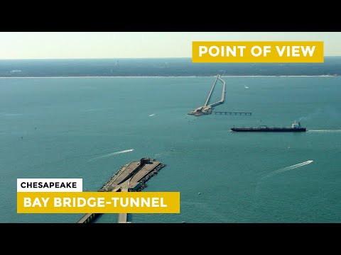 Chesapeake Bay Bridge Tunnel in 60 Seconds || Driving Across the Chesapeake Bay Bridge Tunnel || POV