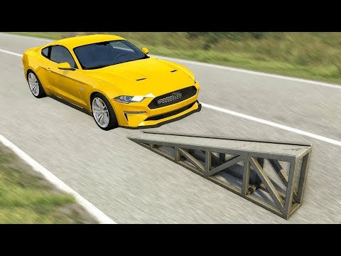 High Speed Flip Ramp Crashes #6 - BeamNG drive