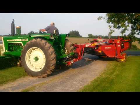 Dad cutting hay with Oliver 1955 6/13/17