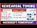 Rehearse Timings Kese Lagate Hai | How To Set Rehearse Timings In Powerpoint in Hindi | PowerPoint