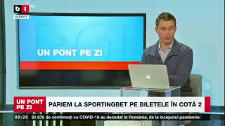 BILETUL ZILEI SPORTINGBET: Marti iti livram profitul in confortul casei tale! Vezi pariurile!