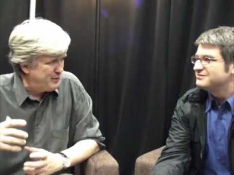 Backstage at SolidWorks World 2012 with Bruno Maisonnier of Aldebaran Robotics