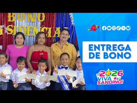 Matiguás: Entrega de Bono Escolar 2026 para estudiantes de escolares 🎒