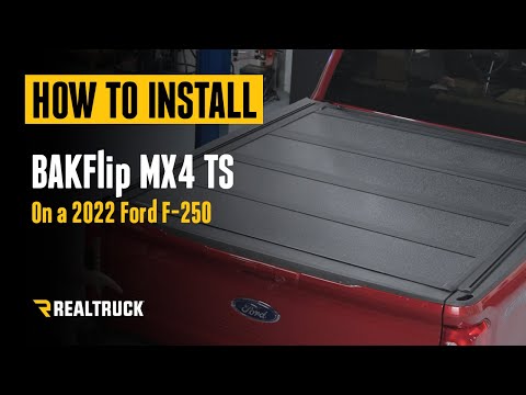 How to Install BAKFlip MX4 TS Hard Folding Tonneau Cover w/ T-Slot Rails on a 2017-2022 Ford F-250