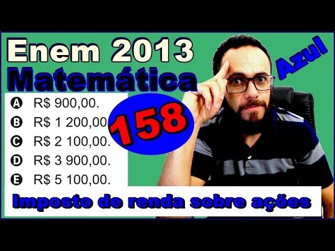 Enem 2013 - questão 158 - Prova azul de matemática (porcentagem)