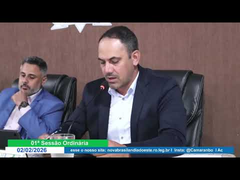 01ª Sessão ordinária de 2026 - Câmara Municipal de Nova Brasilândia D'Oeste