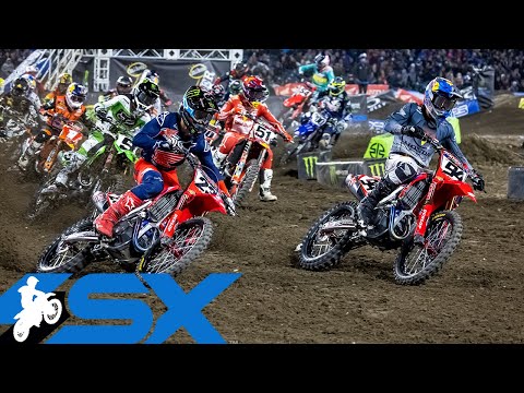 AMAスーパークロス 2022 Rd1 アナハイム（エンジェルスタジアム）West 450SXのハイライト動画