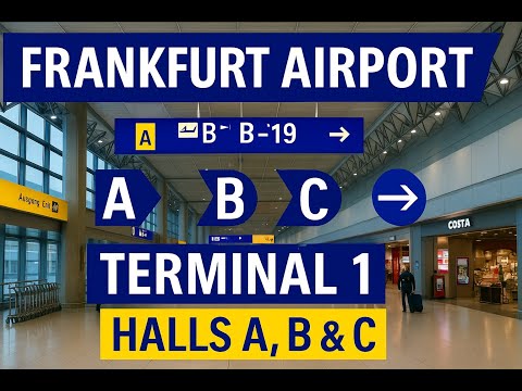 Tutorial do Aeroporto de Frankfurt Terminal 1 Como chego aos Halls A, B e C?