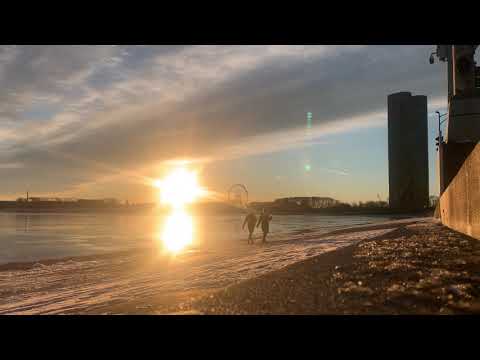 Sunrise on the Lakeshore Trail in Chicago