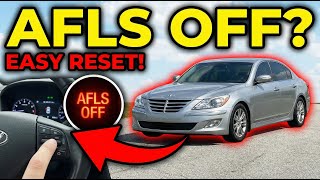 How To Reset The AFLS OFF Light In A Hyundai Genesis?