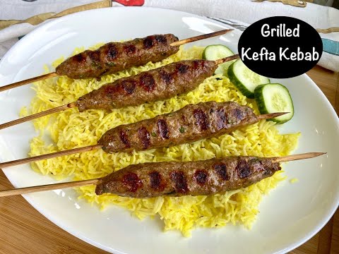 How to make Grilled Kefta Kebab Recipe | Ground beef Lamb Skewers | Kefta Kebab Recipe