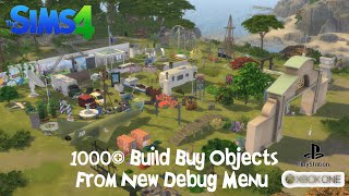 Sims 4 | Xbox 1000+ Debug Items Showcase | Cheat Codes in Description :)