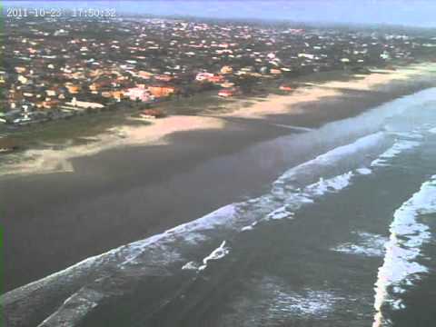 Voo duplo de paramotor em Itanhaem.