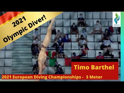 2021 Timo Barthel Germany Diving - Platform Diving - European Diving Championshios 4th place